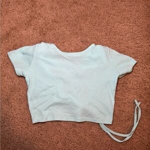 Light Blue Crop Top